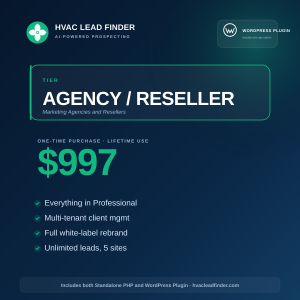 HVAC Lead Finder Agency/Reseller WordPress Plugin