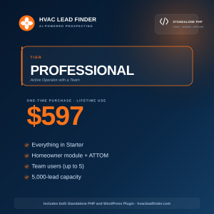 HVAC Lead Finder Professional Standalone