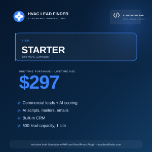 HVAC Lead Finder Starter Standalone